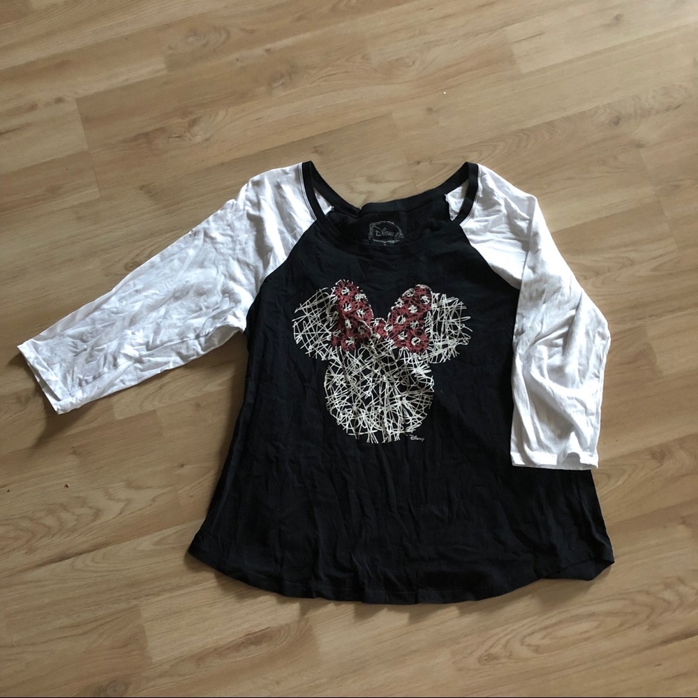 Minnie Mouse three quarter length sleeve top